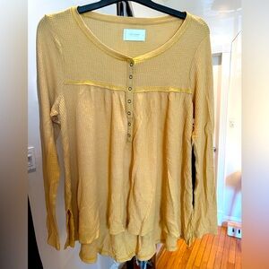 Lucky Brand Women’s Waffle top, Size L, New with Tags